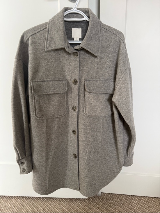 H&M Jackets & Blazers - H&M Grey Overshirt Jacket